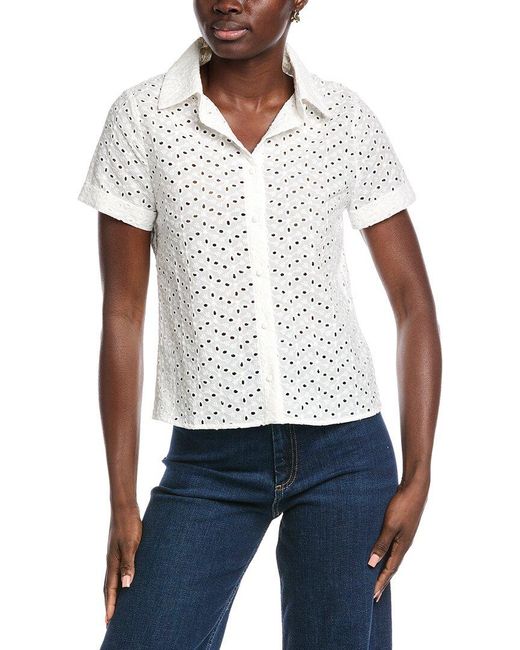 ANNA KAY White Simay Top