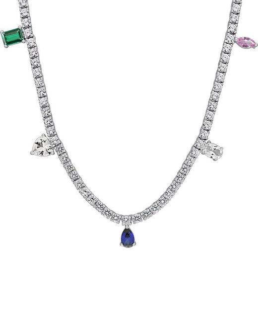 Rina Limor Metallic 19.53 Ct. Tw. Lab-Grown Gemstone Necklace