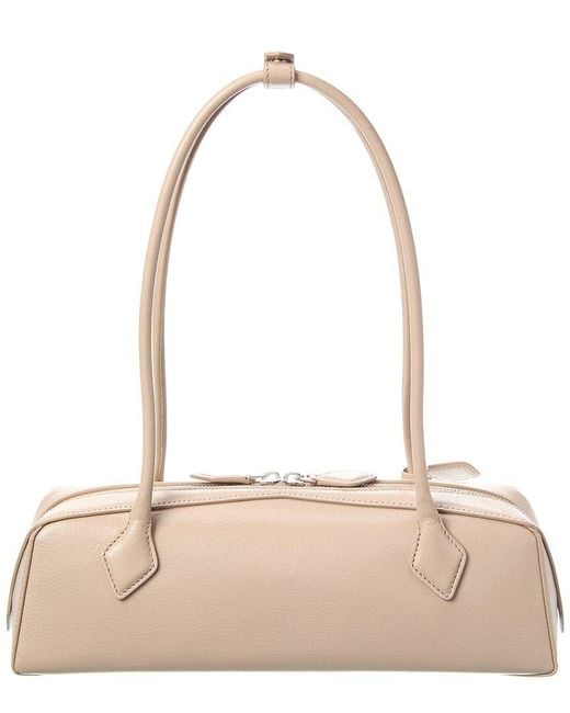 Alaïa Natural Le Teckel Medium Leather Shoulder Bag