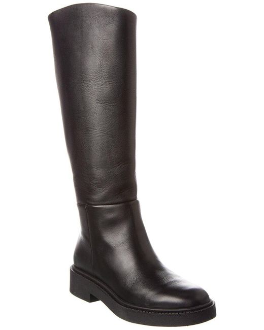 Vince Kady Leather Knee-high Boot in Black - Lyst