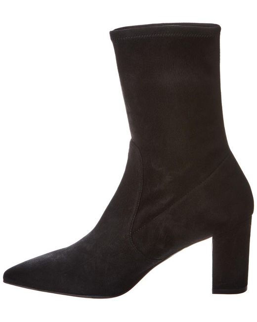 Stuart Weitzman Landry 75 Suede Bootie in Brown Lyst