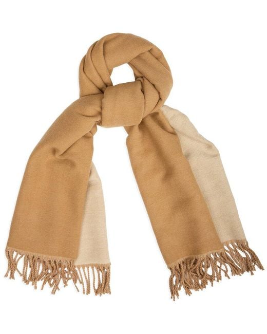 Saachi Natural Solid Fringe Reversible Scarf