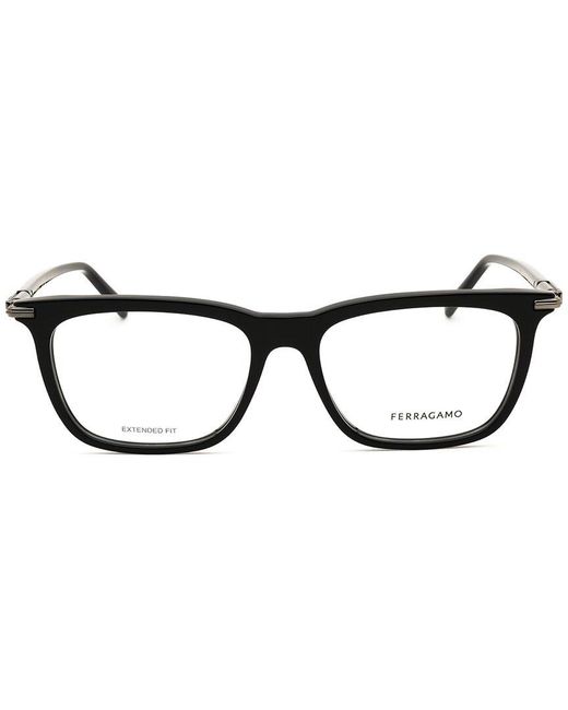 Ferragamo Black 56Mm Optical Frames for men