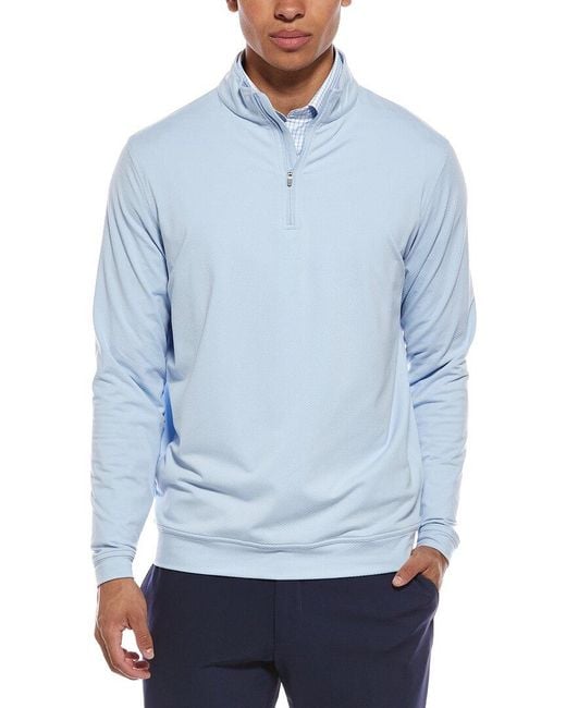 Peter Millar Blue 1/4-Zip Pullover for men