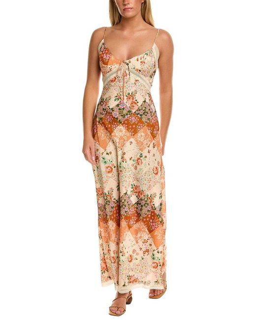 Free People Metallic Daisy Fields Maxi