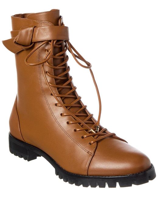 Alexandre Birman Brown Evelyn Leather Bootie