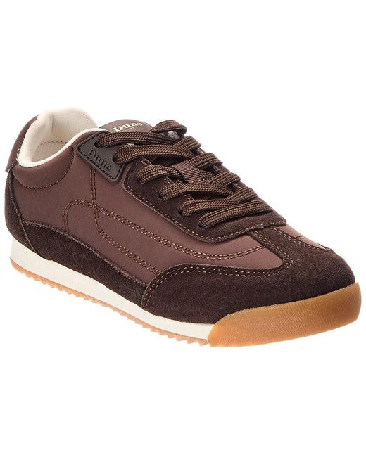 Dune Brown Emanie Suede Sneaker
