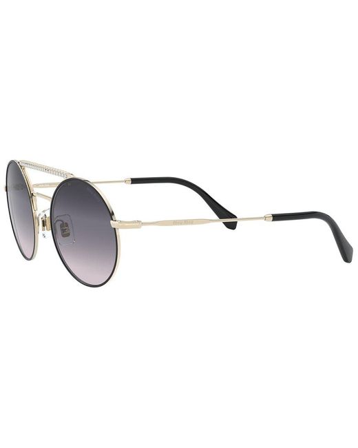 Miu Miu Metallic Unisex 50mm Sunglasses for men