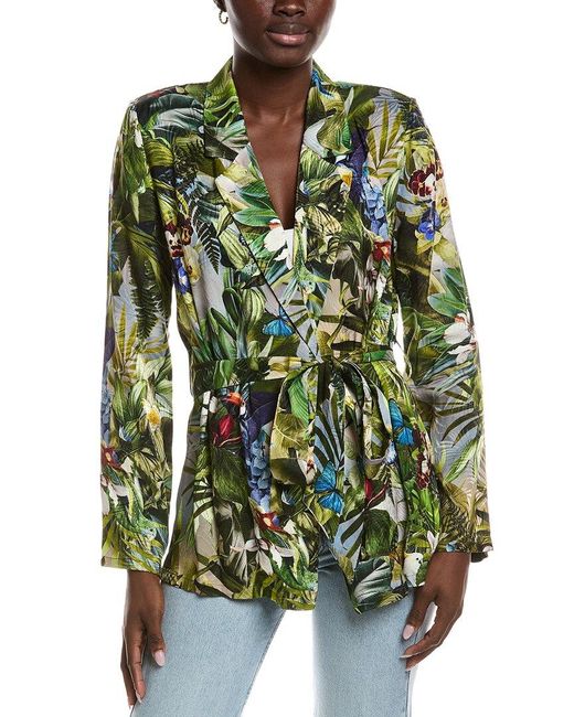 L'Agence Green Ciara Robe Top