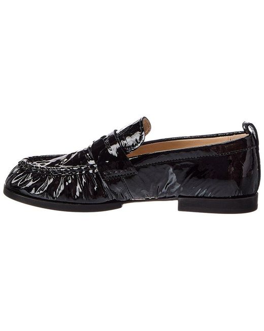 Tod's Black Gomma Patent Loafer
