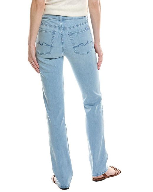 7 For All Mankind Blue Kimmie Sale Straight Jean