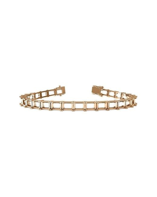 Lab Grown Diamonds White 14K Rose 13.50 Ct. Tw. Lab-Grown Diamond Bracelet