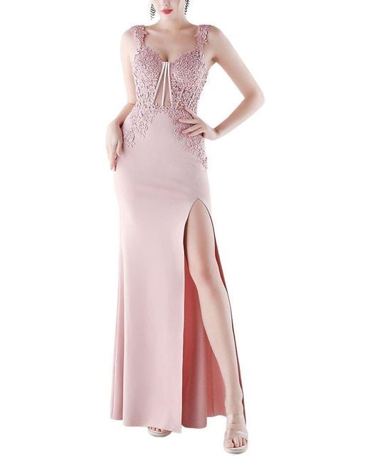 KALINNU Pink Maxi Dress