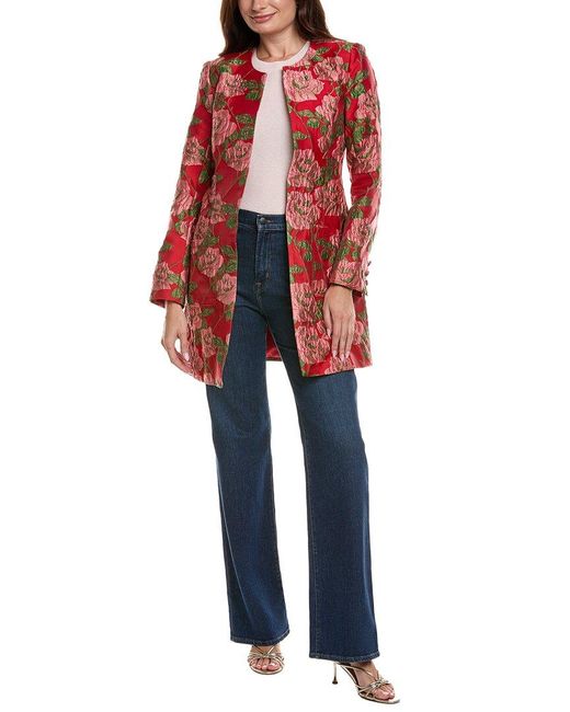 FLORA BEA NYC Red Teagan Coat