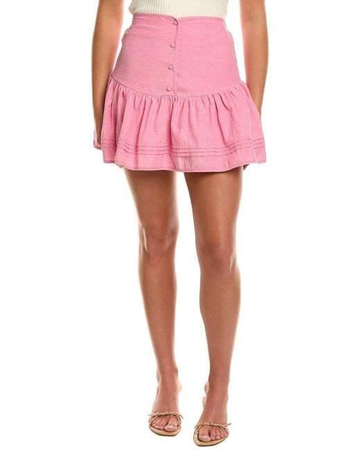 Estellina Pink Mini Skirt