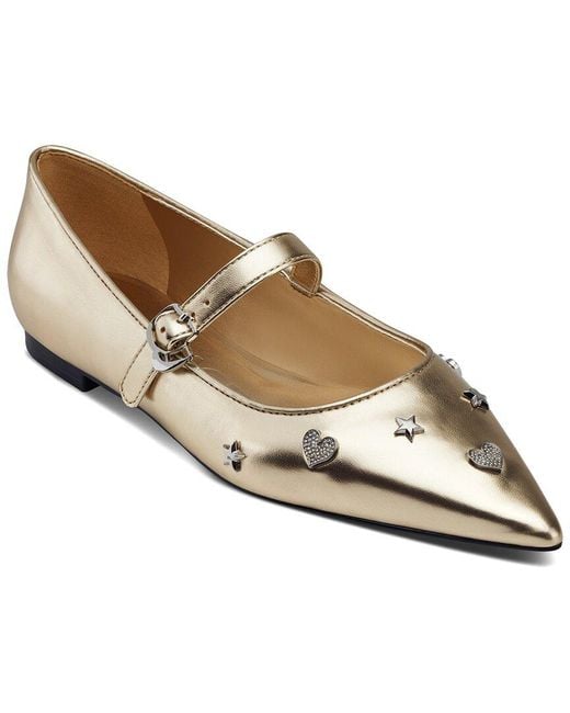 Karl Lagerfeld White Veyda Flat