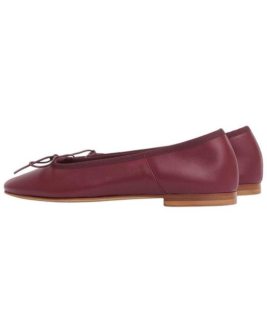 Mansur Gavriel Purple Dance Leather Ballerina