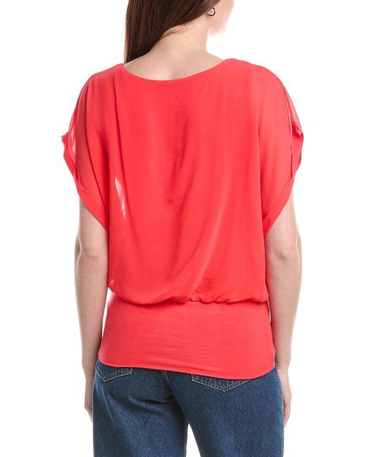 Joseph A Red Joseph A Banded Top