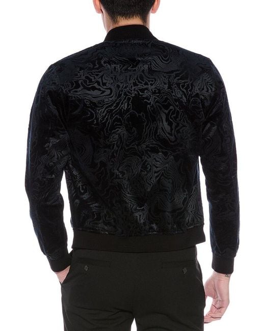 Boss Black Burnout Velvet Slim Fit Jacket for men