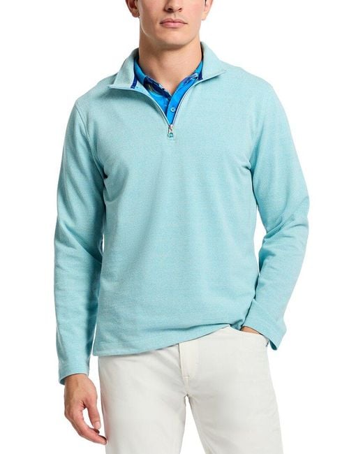 Robert Graham Blue Hobson Knit Top for men