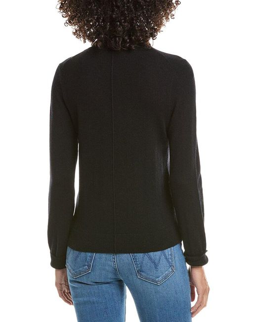 Michael Stars Black Cory Turtleneck Wool & Cashmere-Blend Sweater