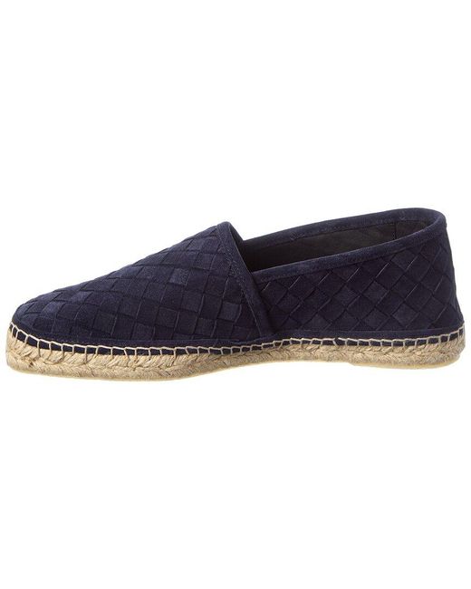 Castaner Blue Porto Woven Suede Espadrille for men