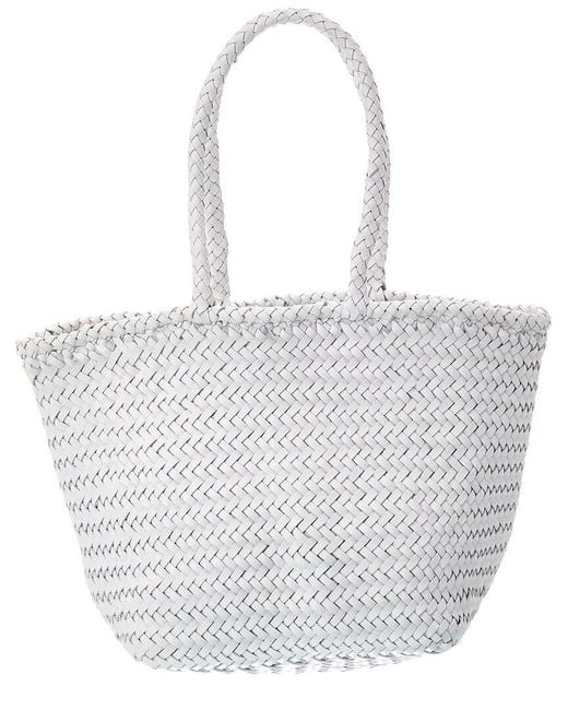 Dragon Diffusion White Grace Small Leather Shoulder Bag