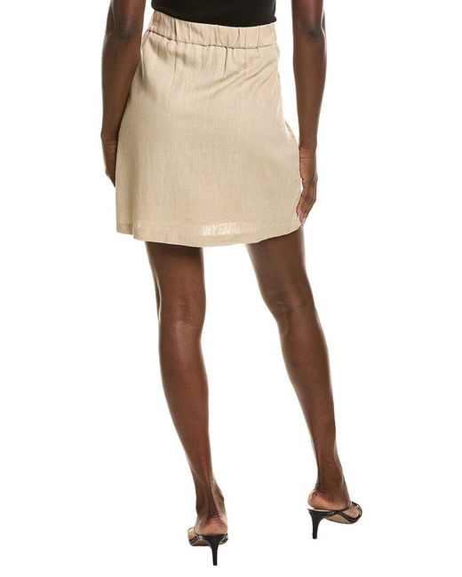 Vince Camuto Natural Slanted Pocket Mini Skirt