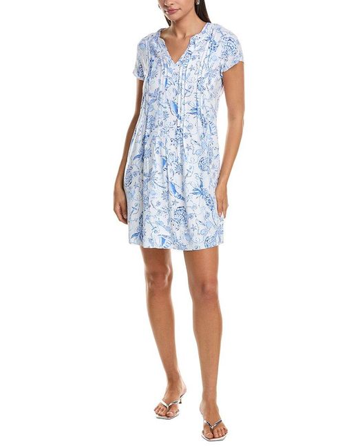 Lilly Pulitzer Blue Ansella Mini Tunic Dress