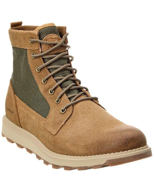 Sorel Natural Madson Ii Field Waterproof Suede & Canvas Boot for men