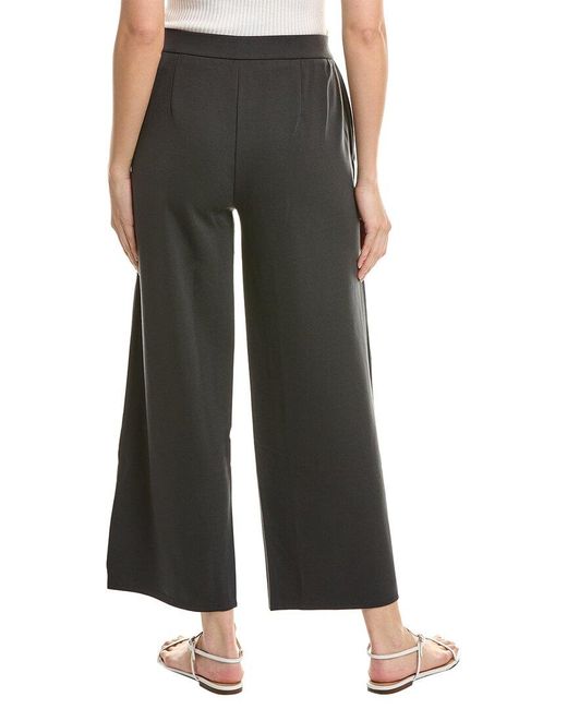 Eileen Fisher Black Wide Ankle Pant