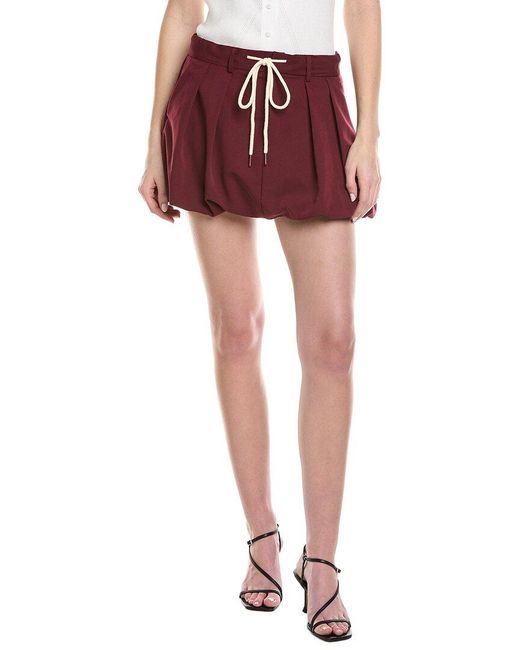 Madison Miles Red Mini Skirt