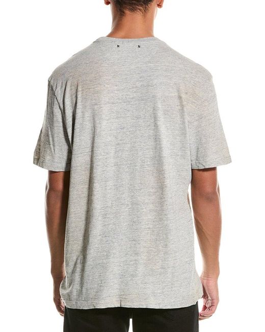 Golden Goose Deluxe Brand Gray Vintage Printed T-Shirt for men