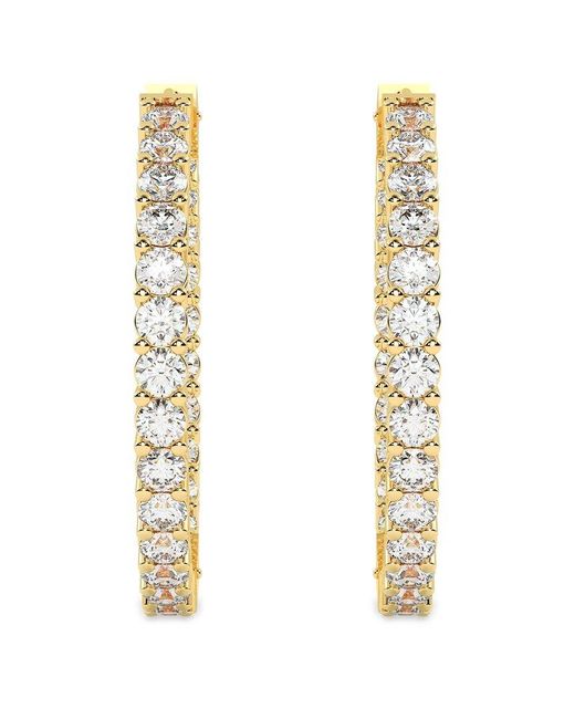 Lab Grown Diamonds Metallic 14k 7.00 Ct. Tw. Lab-grown Diamond Earrings