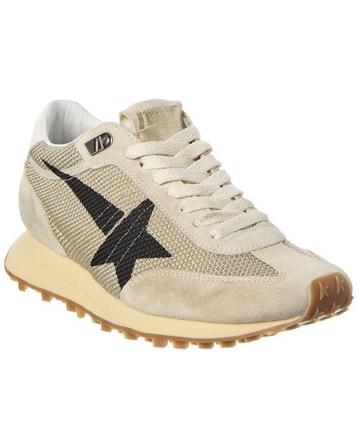 Golden Goose Deluxe Brand White Running Marathon M77 Mesh & Suede Sneaker