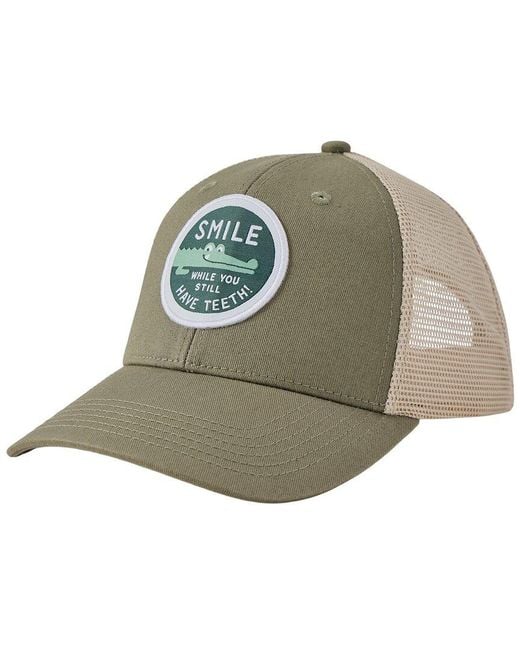 Life Is Good. Green Trucker Hat for men