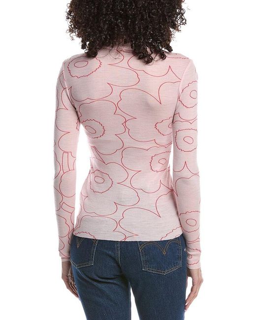 Marimekko Red Vilina Wool Sweater