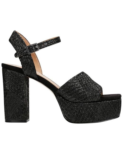 Marc Fisher Black Calyn2 Leather Sandal