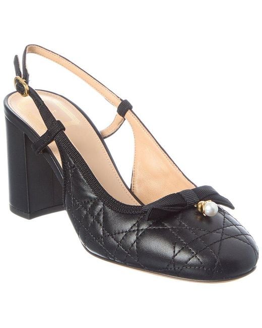 Dior Blue 76 Leather Slingback Pump