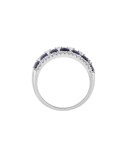 Brilliant Bloom Blue 14K 2.70 Ct. Tw. Lab-Grown Diamond & Sapphire Ring