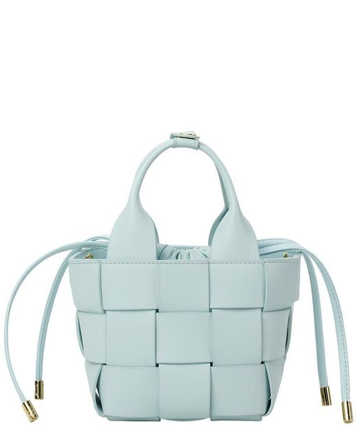 Ariele Tesoro Blue Leather Tote