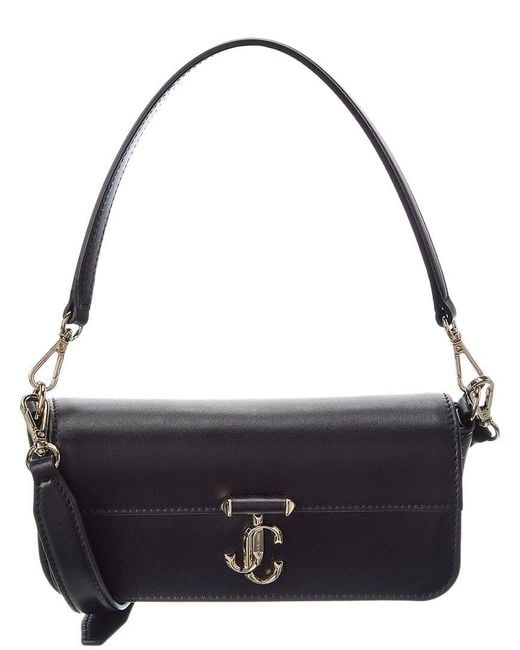 Jimmy Choo Black Aimee Small Leather Shoulder Bag