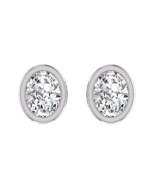 Lab Grown Diamonds Metallic 14k 0.25 Ct. Tw. Lab Grown Diamond Earrings