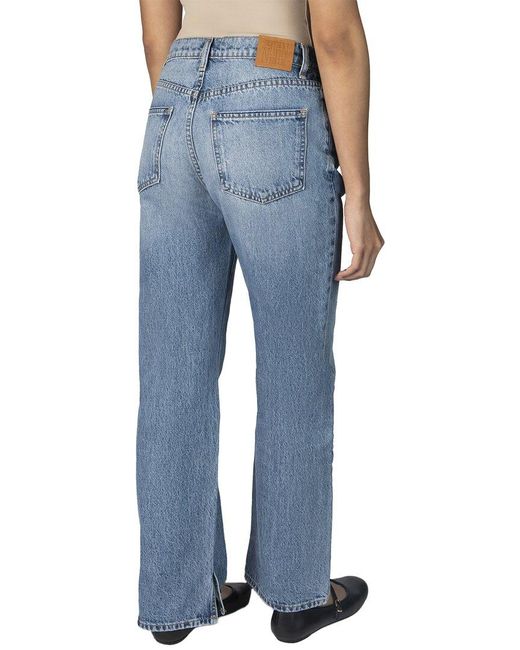 Nelle Atelier Blue Petite The Maddy Straight Leg Denim