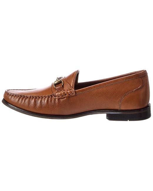 Donald J Pliner Brown Nickolas Leather Loafer for men