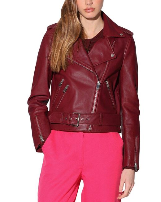 Walter Baker Red Allison Leather Jacket