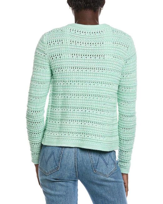 Autumn Cashmere Green Texture Stitch Jacket