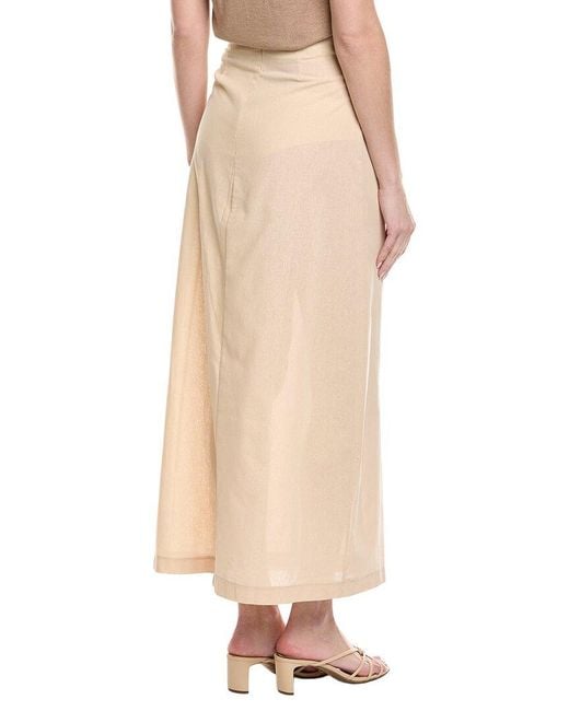 7021 Natural Midi Skirt