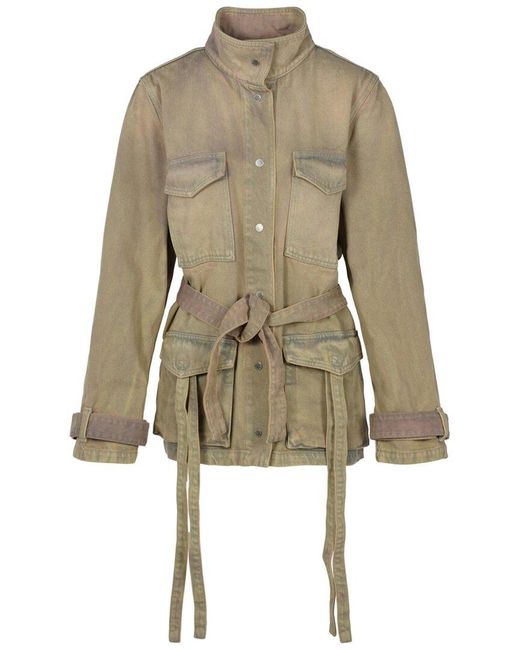 Off-White c/o Virgil Abloh Natural Off-whitetm Dyed Denim Cargo Field Jacket