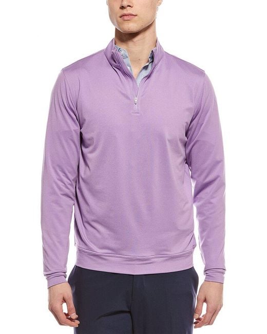 Peter Millar Purple 1/4-zip Pullover for men